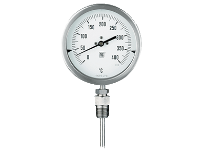 Bimetal Thermometer Back Conn Gauge