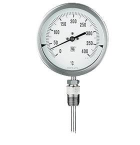 Bimetal Thermometer Back Conn Gauge